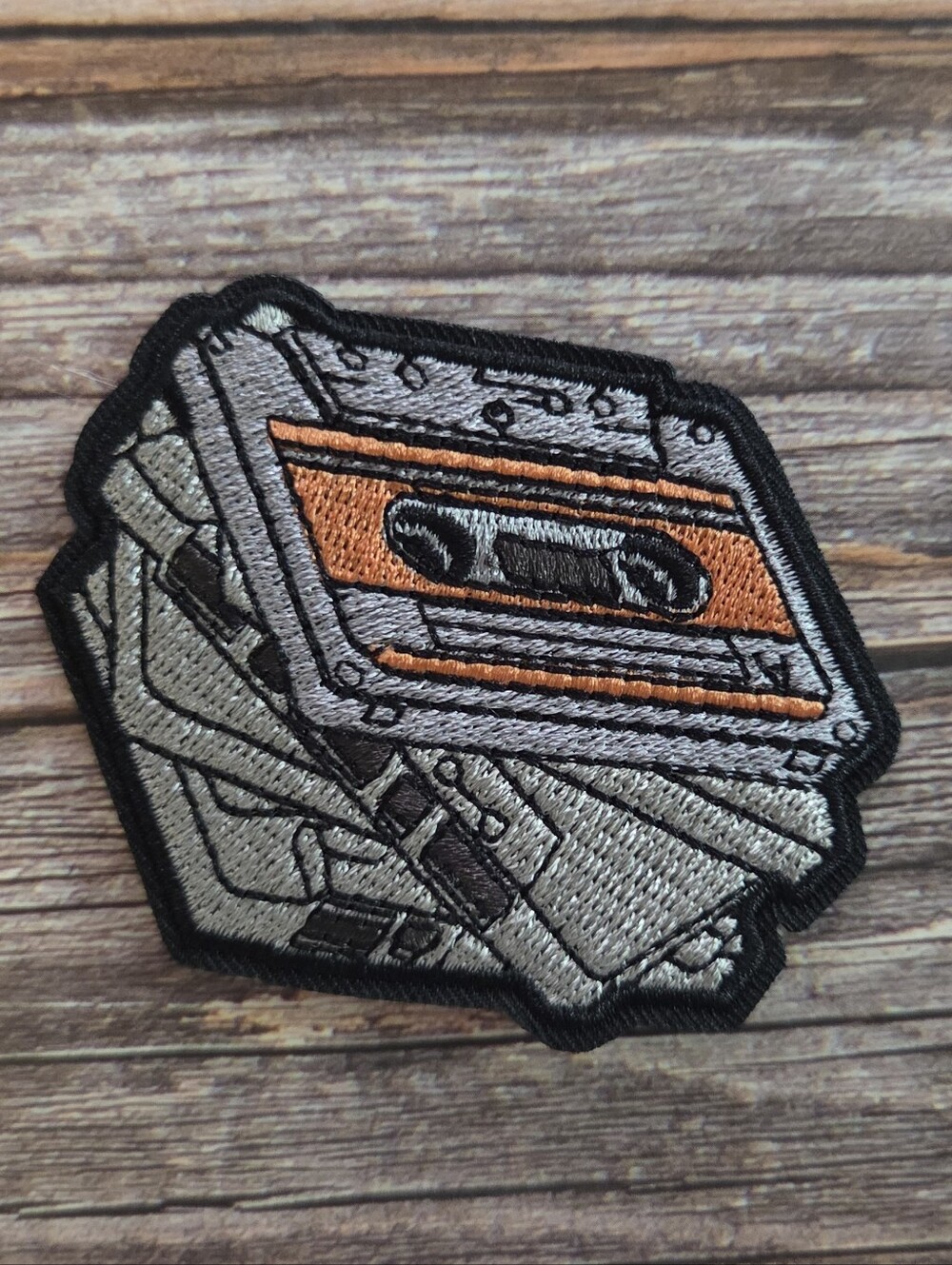 Stack Of Retro Vintage Cassette Tapes Hipster Punk Grunge Skater Iron on Patch